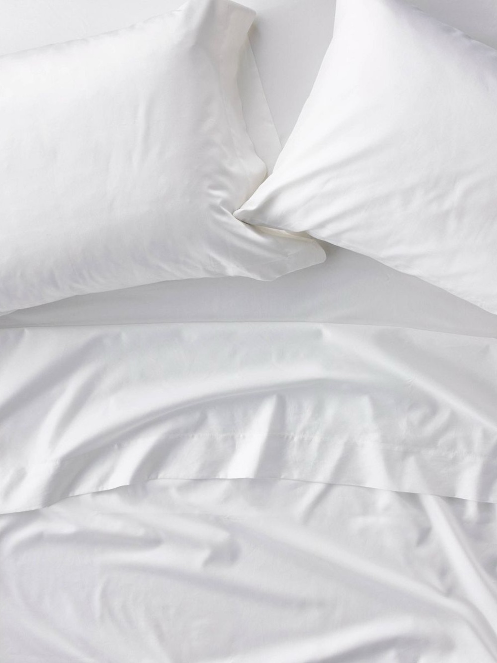Queen 600 Thread Count Sateen Sheet Set White - Casaluna™